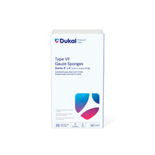 DUKAL CALIBER GAUZE SPONGES, 2 per pack, 25 packs per box, 20 boxes per case