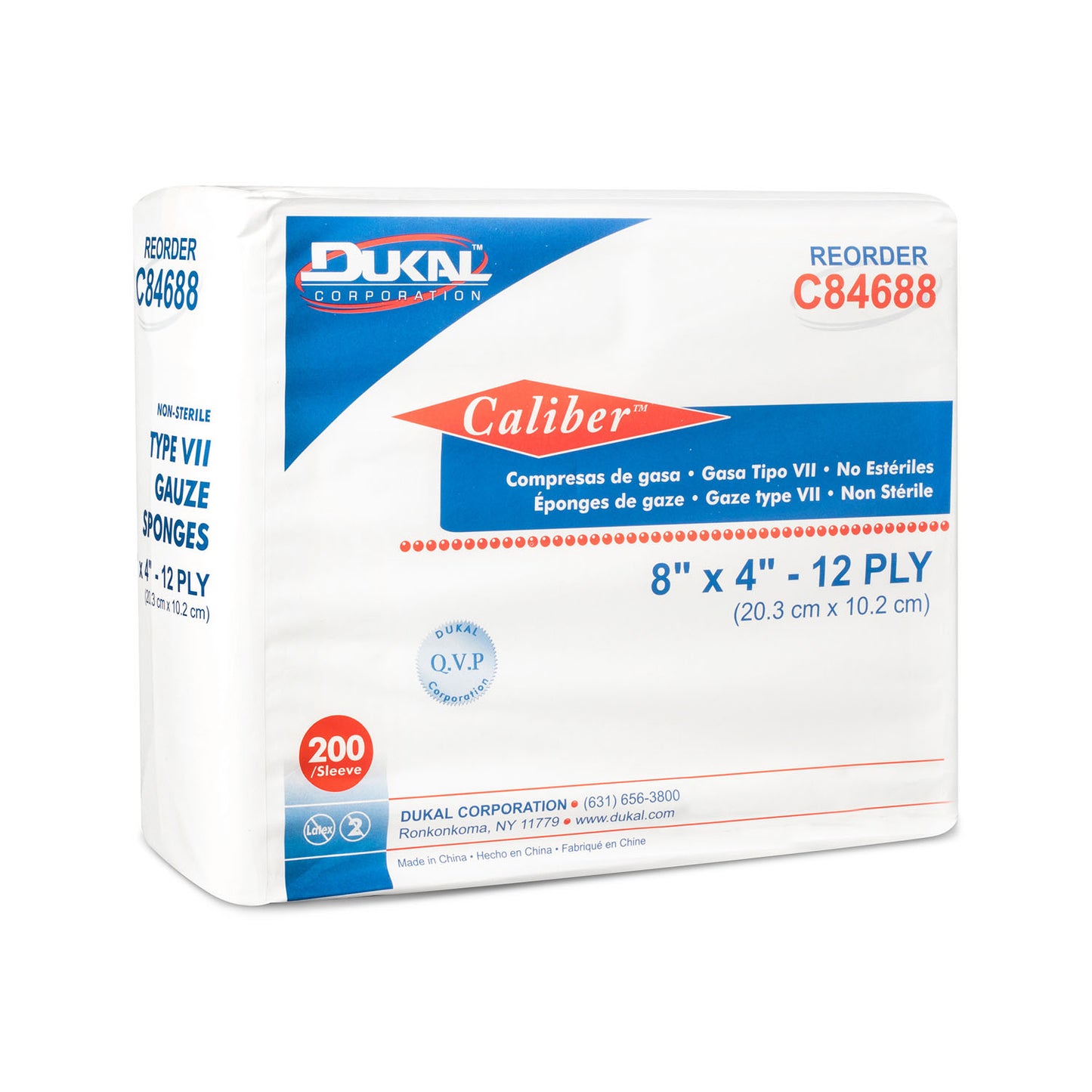 DUKAL CALIBER GAUZE SPONGES
