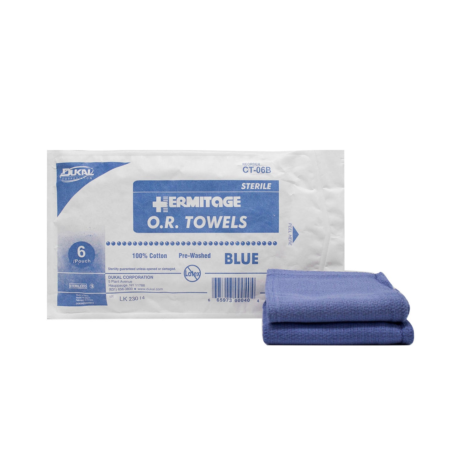 DUKAL OPERATING ROOM (O.R.) TOWELS, 6 per pack, 12 packs per case