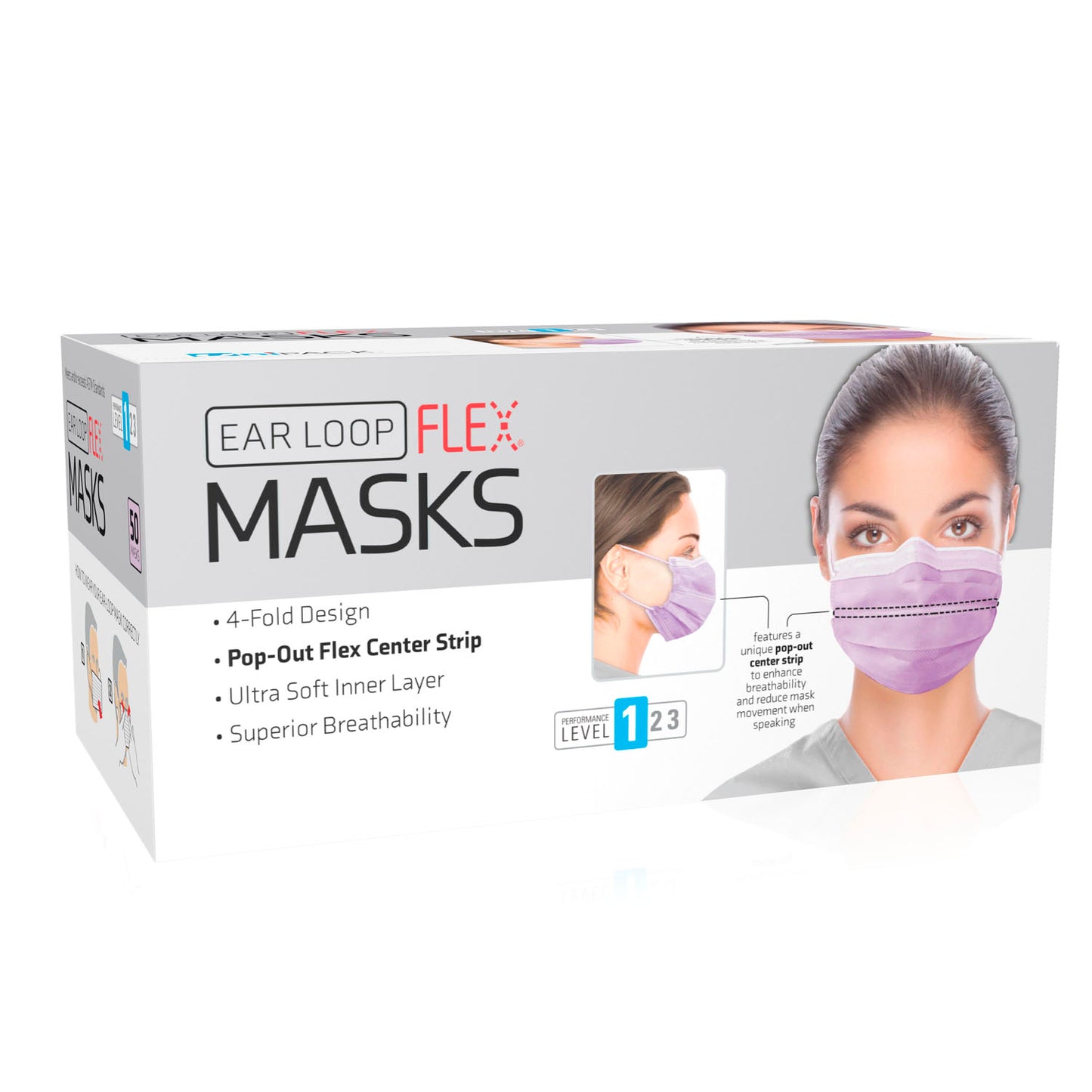 DUKAL PROCEDURE MASKS, 50 per box, 20 boxes per case