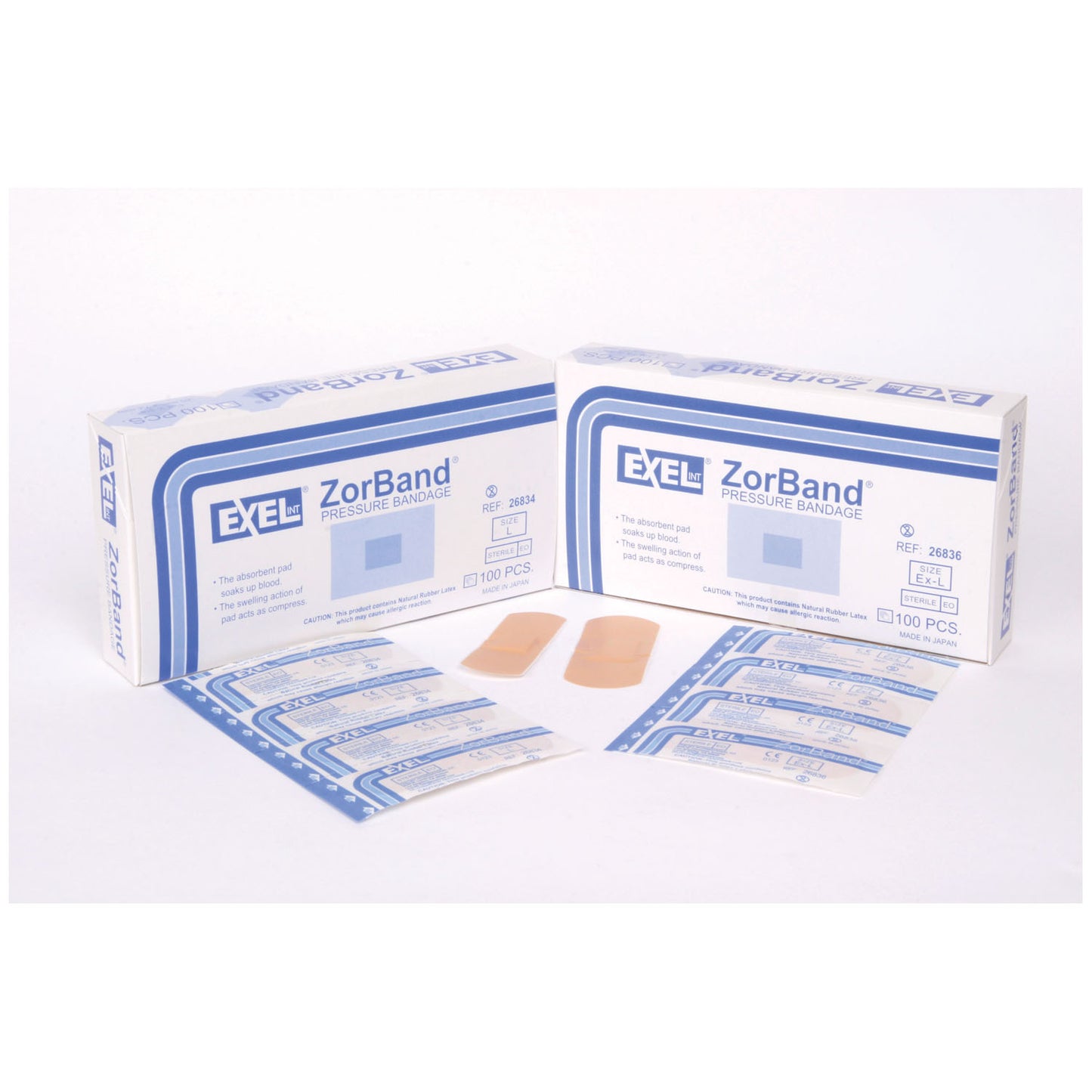 EXEL ZORBAND PRESSURE BANDAGES, 100 per box, 10 boxes per case