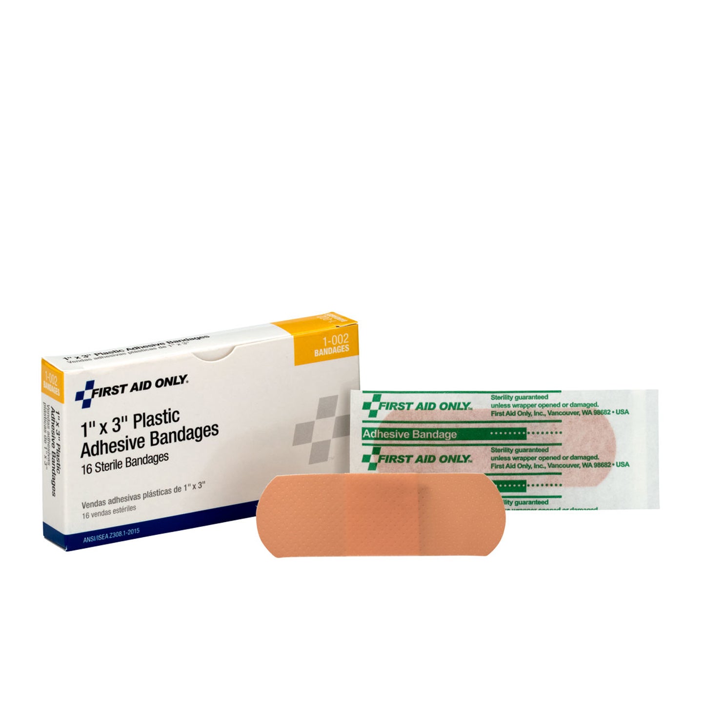 FIRST AID ONLY/ACME UNITED ADHESIVE BANDAGES & STRIPS, 16 per box