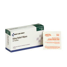 FIRST AID ONLY/ACME UNITED STING & ITCH RELIEF, 25 per box