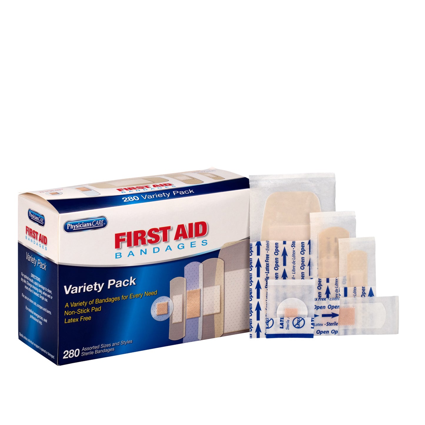 FIRST AID ONLY/ACME UNITED ADHESIVE BANDAGES & STRIPS, 280 per box