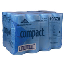 GEORGIA-PACIFIC COMPACT CORELESS BATHROOM TISSUE, 36 rolls per case