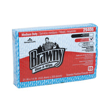 GEORGIA-PACIFIC BRAWNY DINE-A-WIPE FOODSERVICE QUARTERFOLD BUSING TOWELS, 6 boxes per case