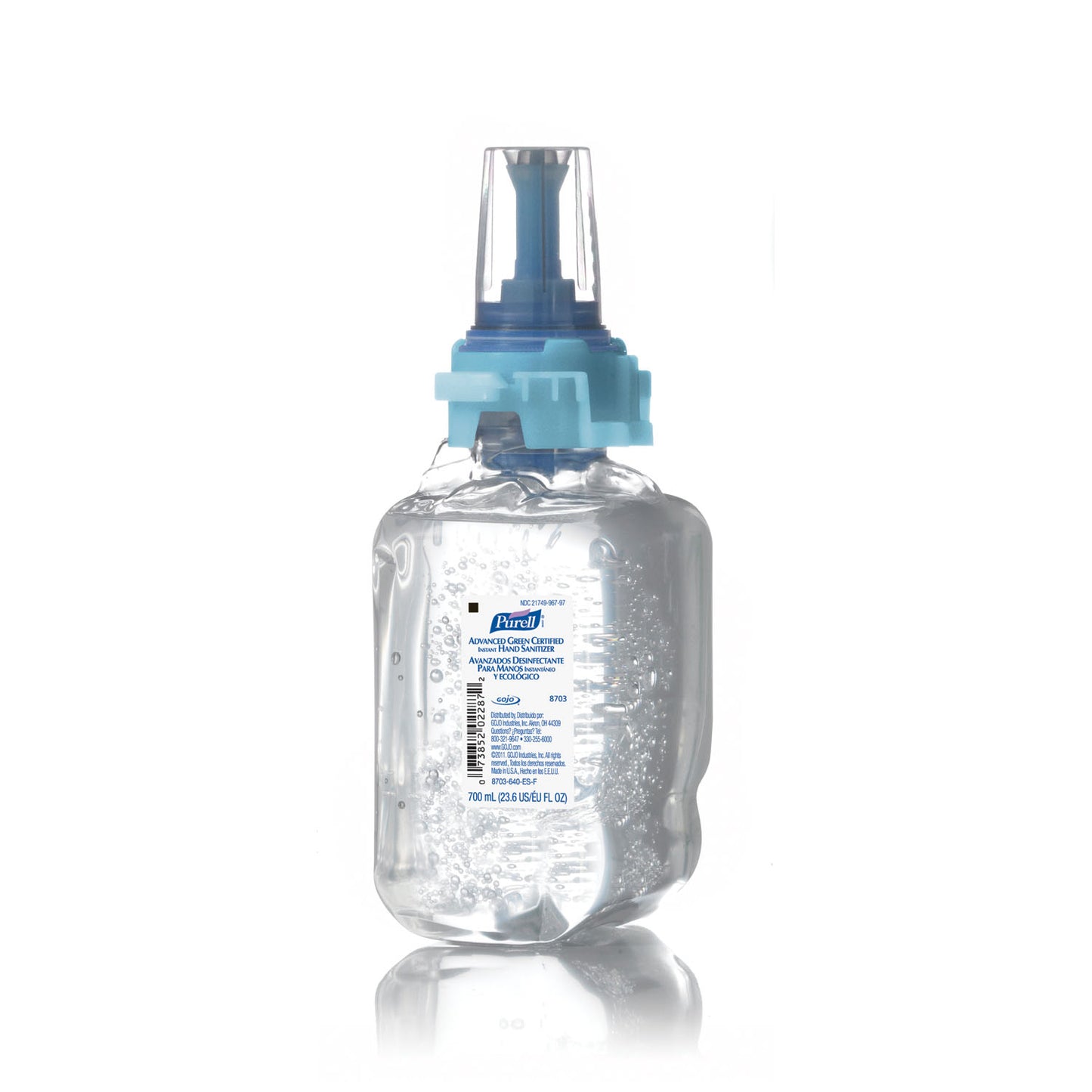 GOJO PURELL ADX-7 ADVANCED GREEN CERTIFIED INSTANT HAND SANITIZER, 4 per case
