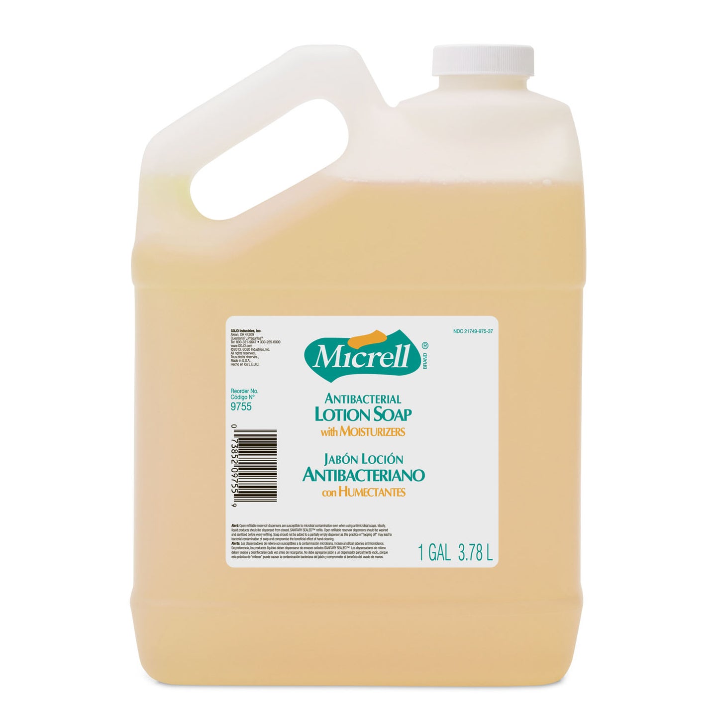 GOJO MICRELL ANTIBACTERIAL LOTION SOAP, 4 per case