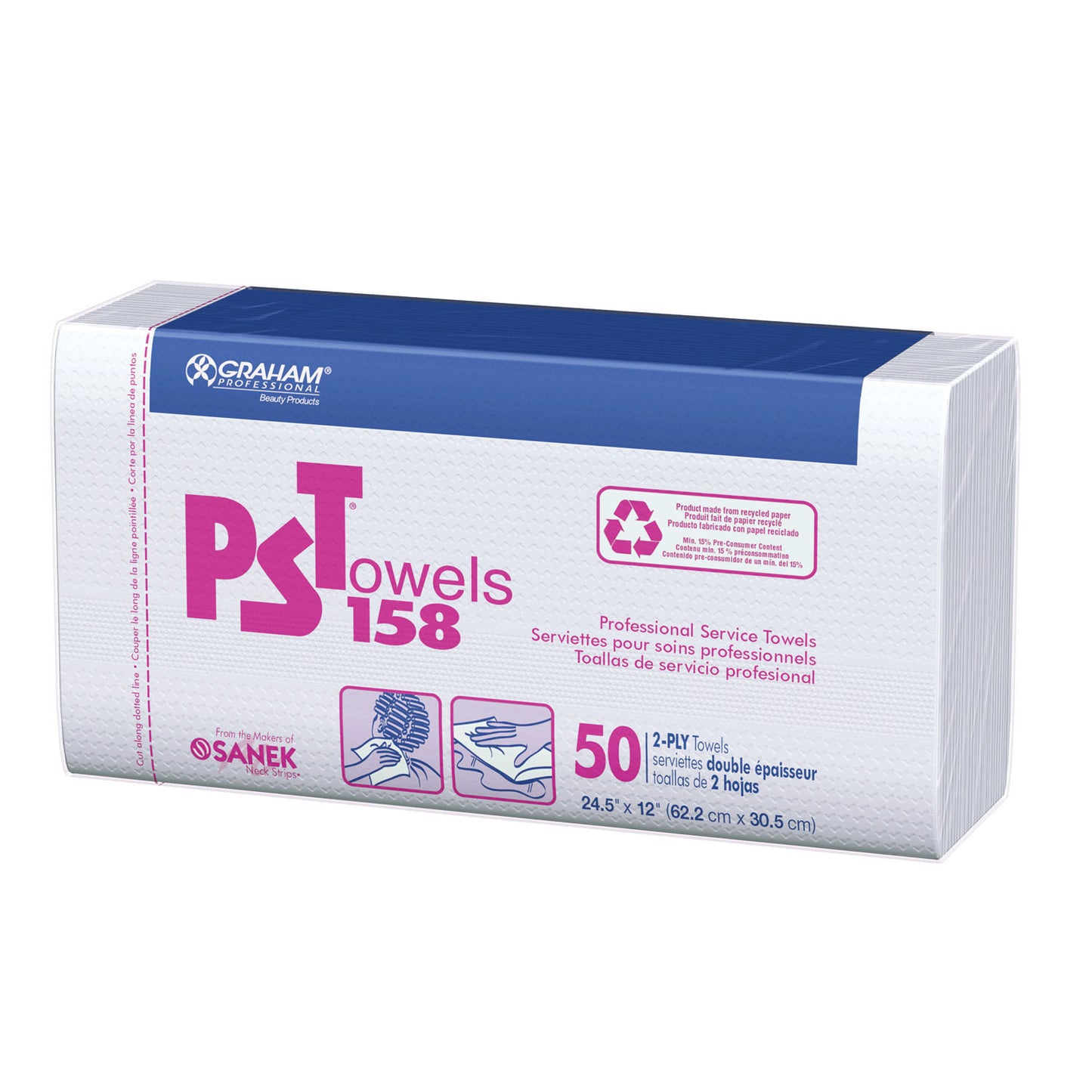GRAHAM MEDICAL DENTAL TOWELS, 500 per case