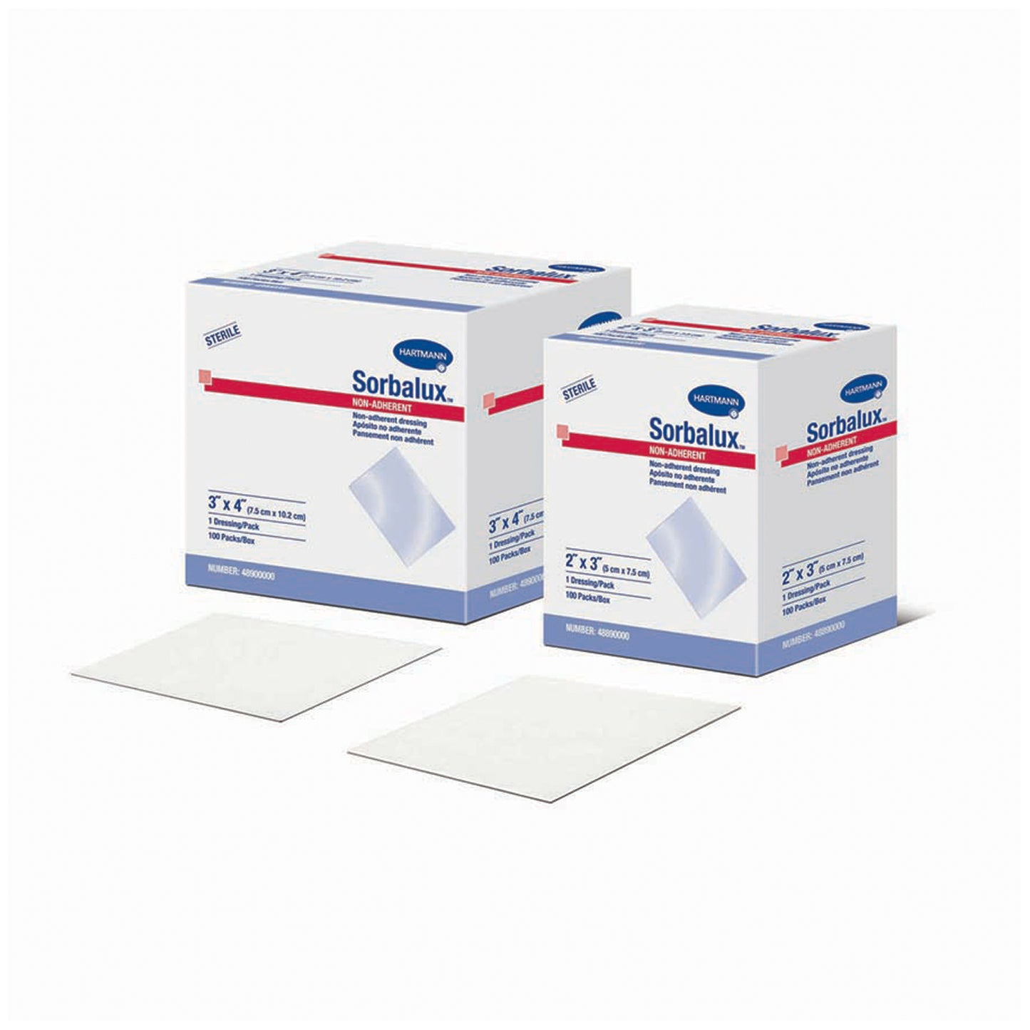 HARTMANN USA SORBALUX NON-ADHERENT DRESSINGS, 50 per box, 12 boxes per case