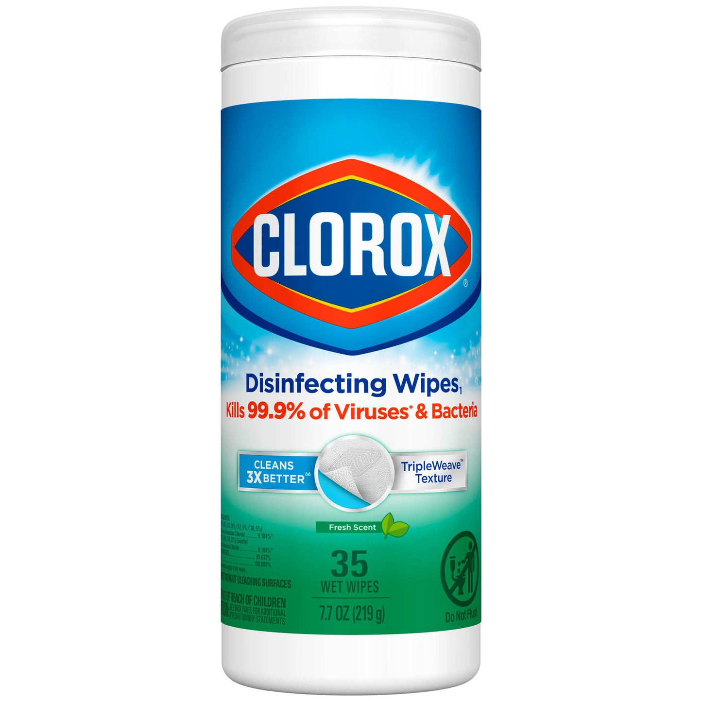 CLOROX COMMERCIAL SOLUTIONS DISINFECTING WIPES, 12 per case