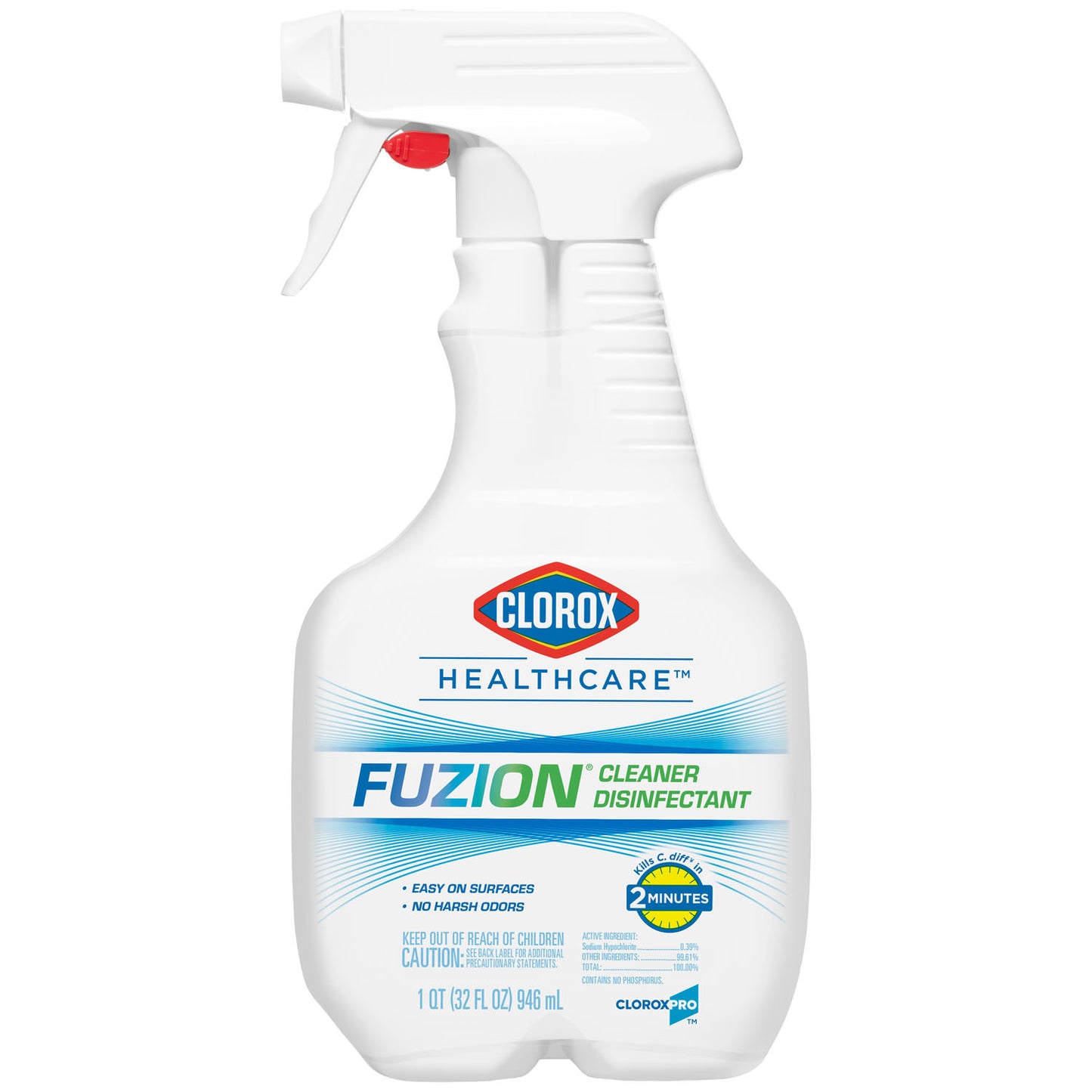 CLOROX HEALTHCARE FUZION CLEANER DISINFENCTANT, 9 per case