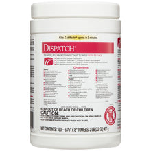 CLOROX DISPATCH HOSPITAL CLEANER DISINFECTANT WIPES WITH BLEACH, 8 per case