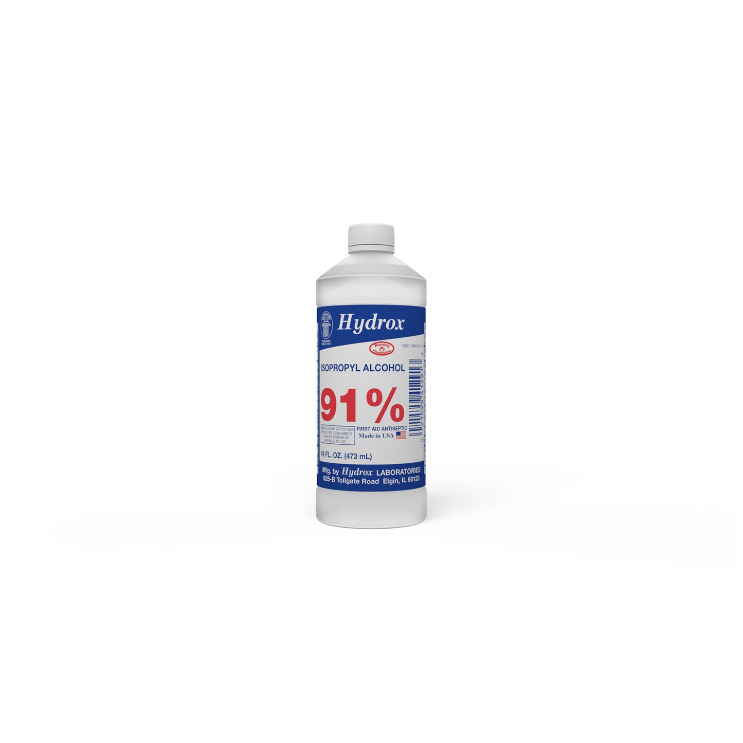 HYDROX LABORATORIES ISOPROPYL ALCOHOL, 12 bottles per case