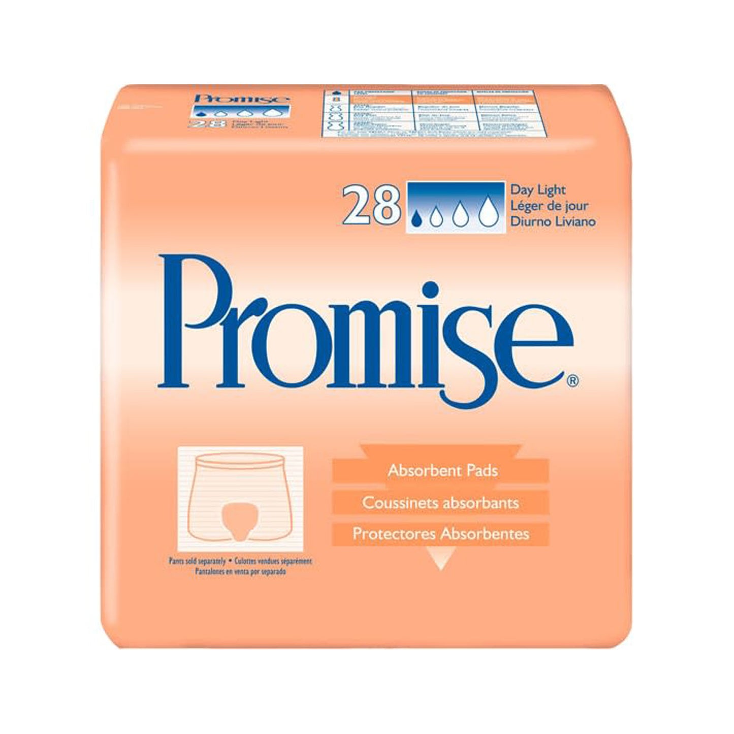 ESSITY HMS TENA LIGHT PADS, 28 per pack, 3 packs per case
