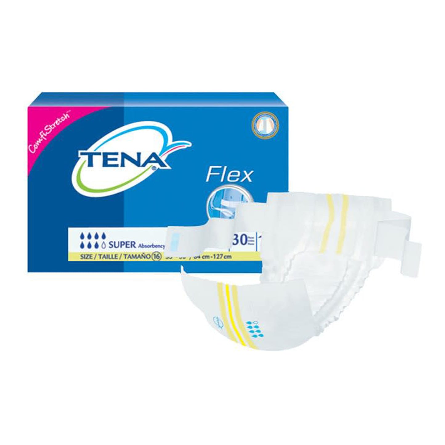 ESSITY HMS TENA PROSKIN FLEX SUPER, 30 per pack, 3 packs per case
