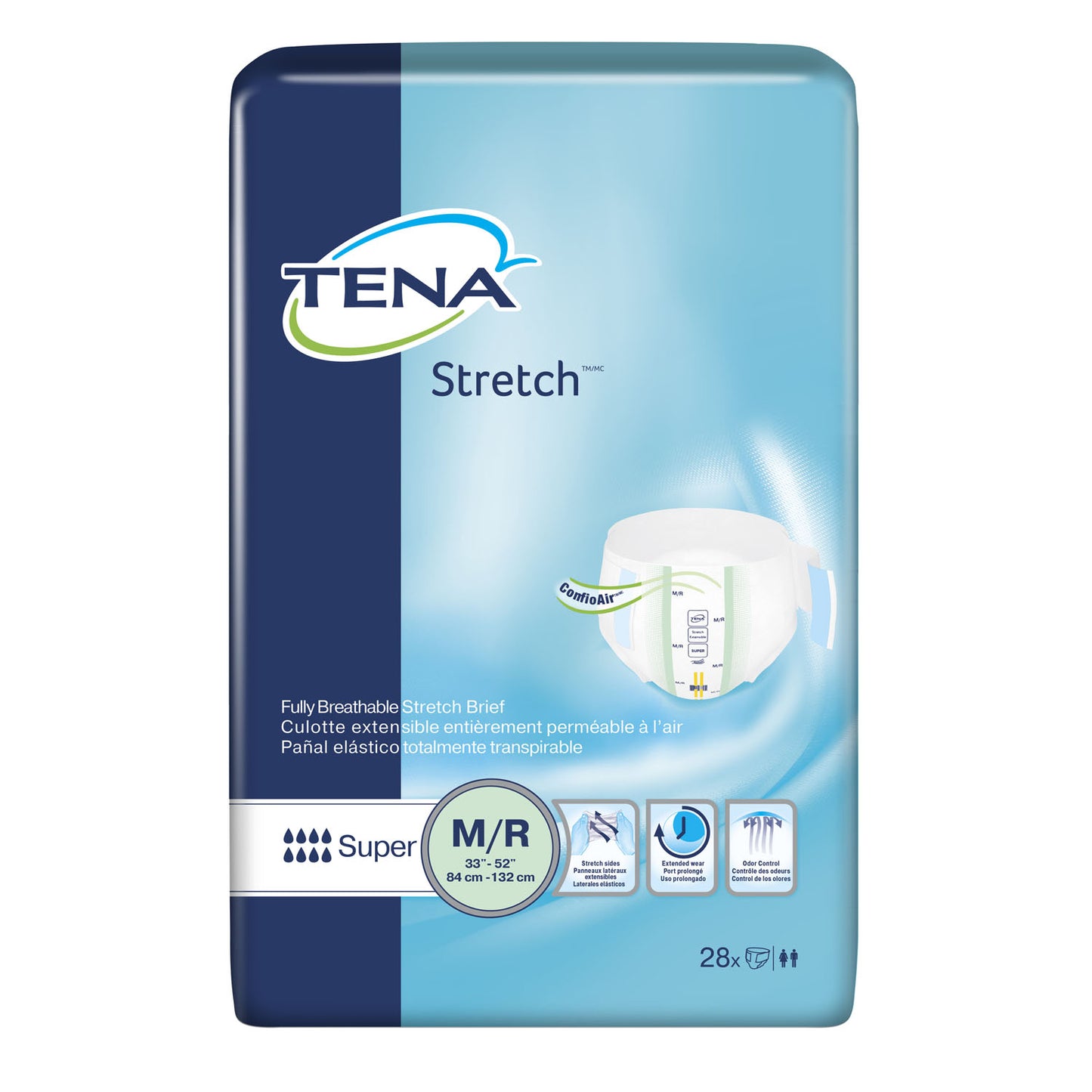ESSITY HMS TENA STRETCH BRIEFS, 28 per pack, 2 packs per case