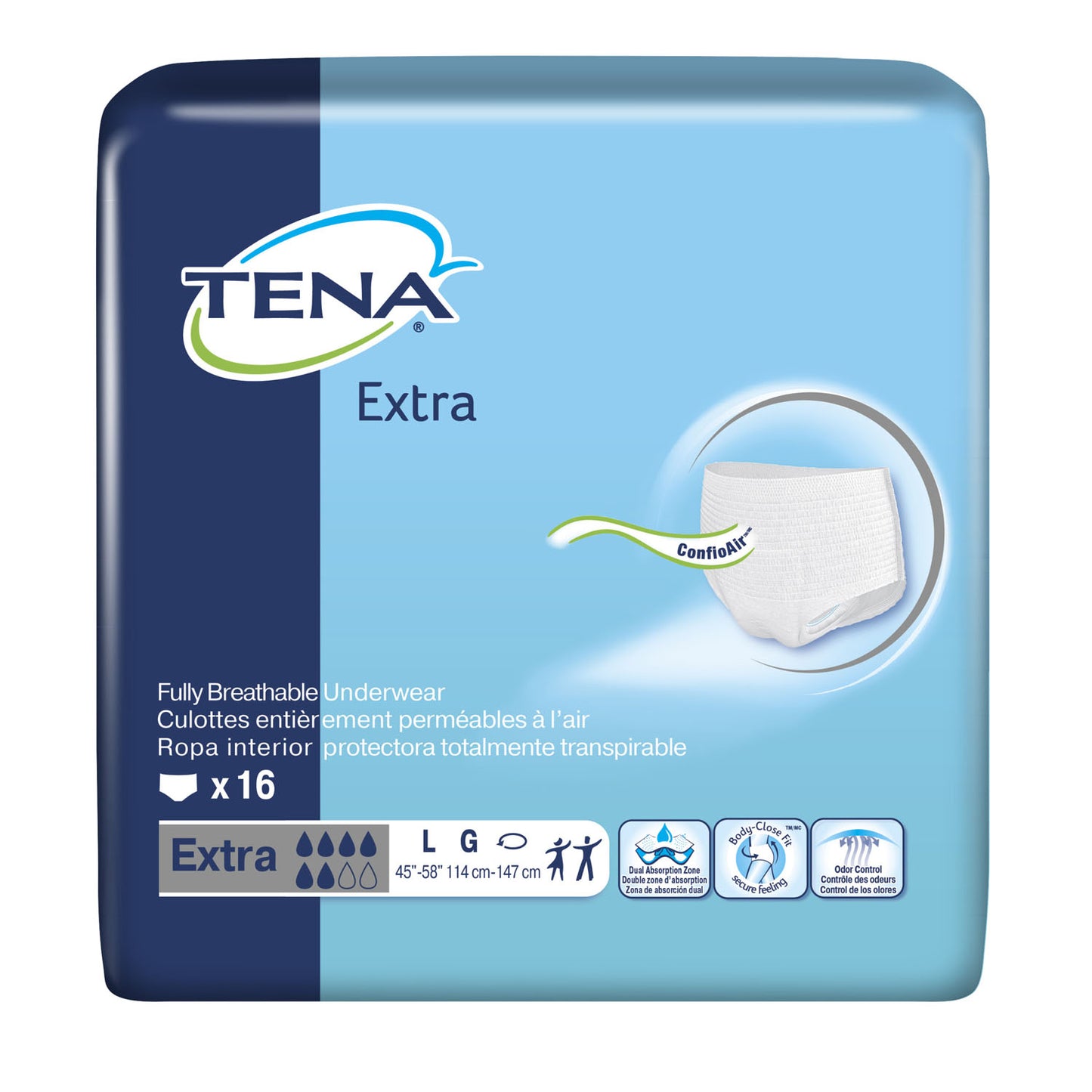 ESSITY HMS TENA EXTRA PROTECTIVE UNDERWEAR, 16 per pack, 4 packs per case