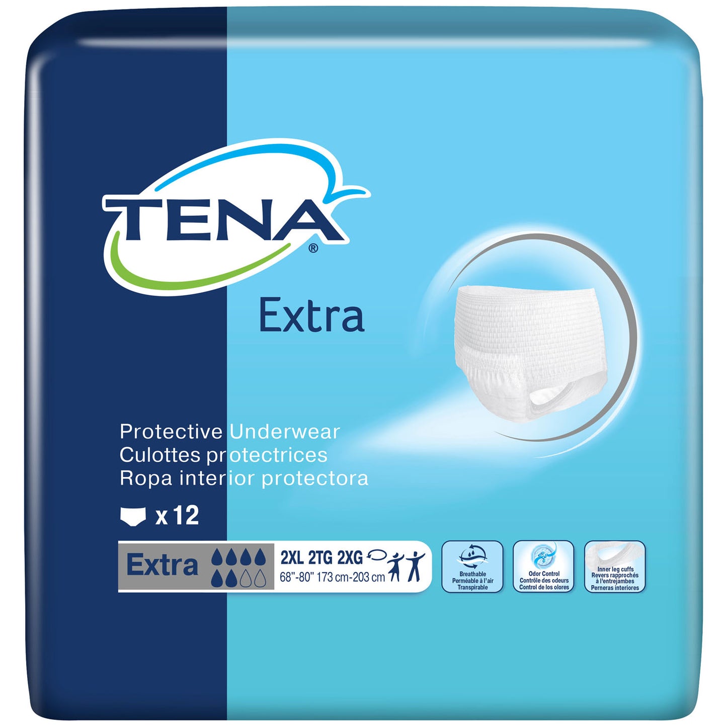 ESSITY HMS TENA EXTRA PROTECTIVE UNDERWEAR, 12 per pack, 4 packs per case