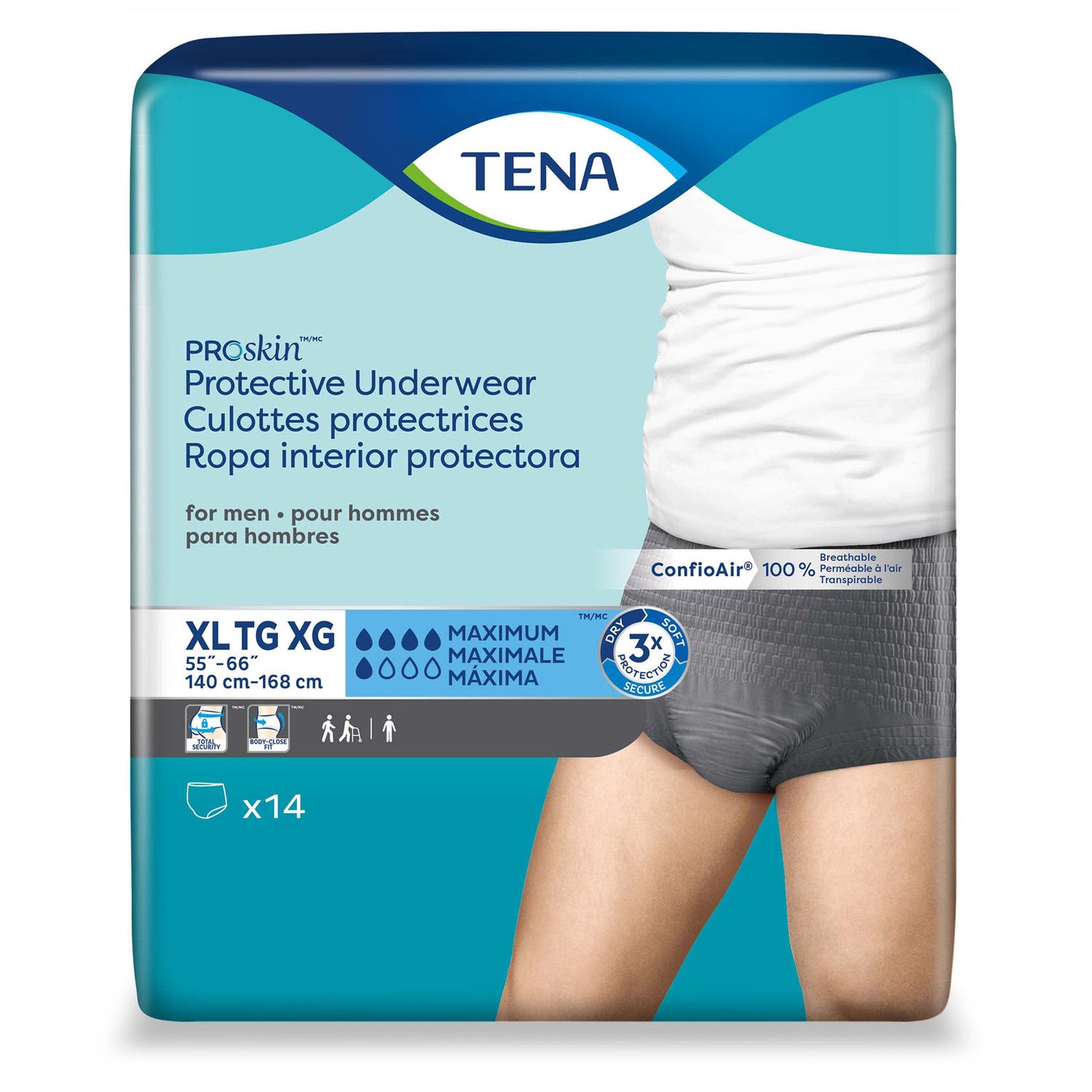 ESSITY HMS TENA PROSKIN UNDERWEAR, 14 per pack, 4 packs per case