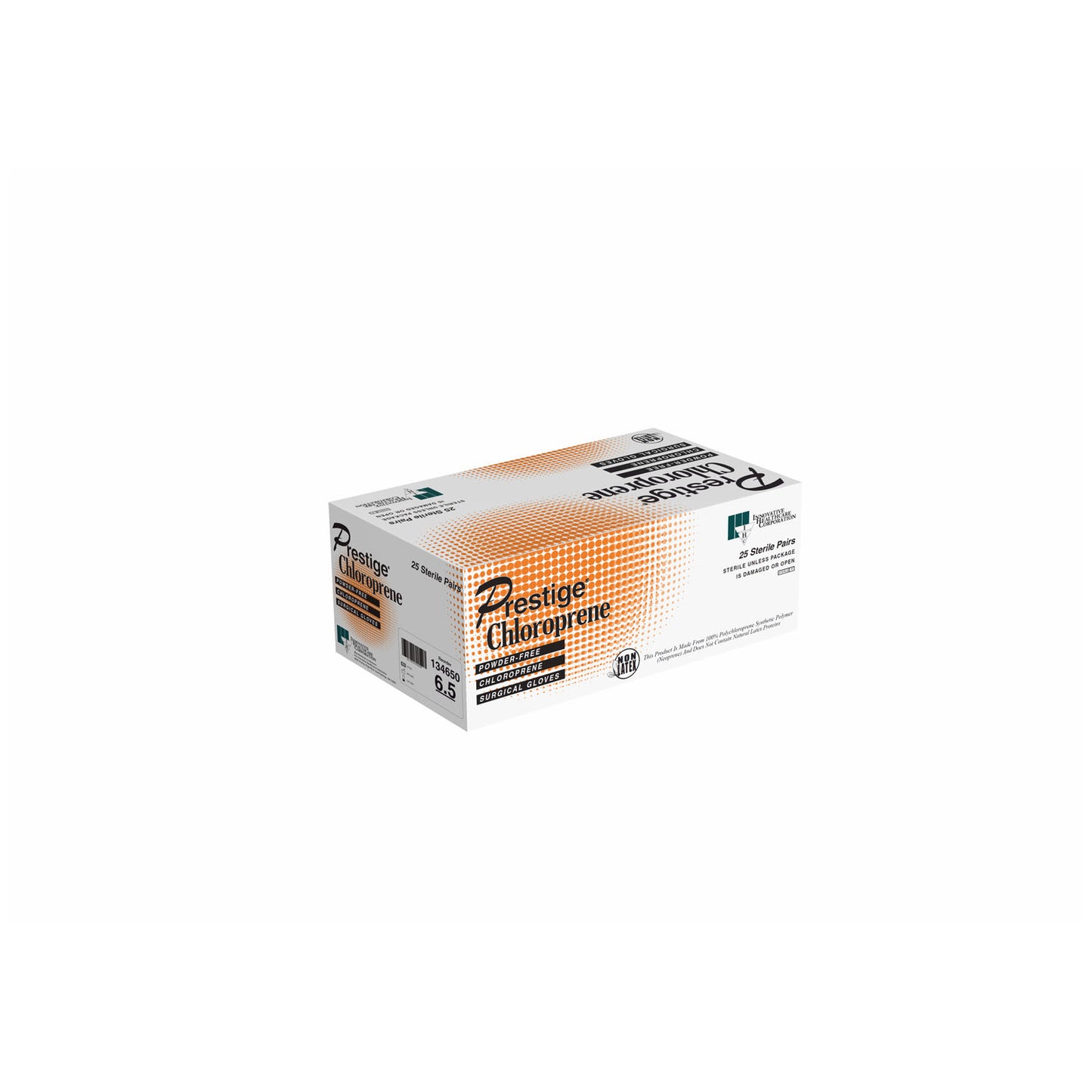 INNOVATIVE PRESTIGE CHLOROPRENE POWDER-FREE SURGICAL GLOVES, 25 pairs per box, 4 boxes per case