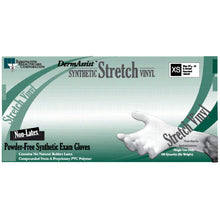 INNOVATIVE DERMASSIST STRETCH VINYL EXAM GLOVES, 100 per box, 10 boxes per case