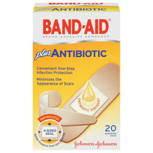 KENVUE BAND-AID ADHESIVE BANDAGES - ANTIBIOTIC, 20 per box, 24 boxes per case