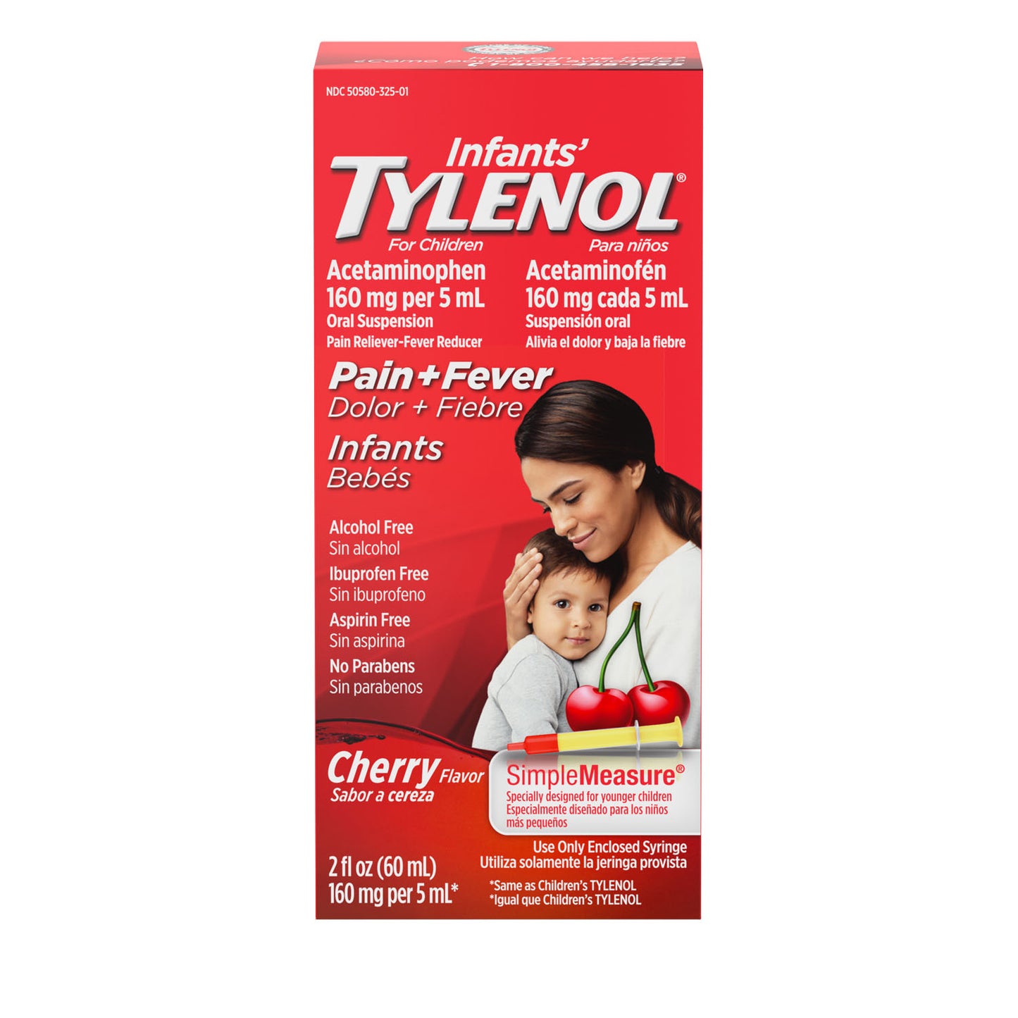 KENVUE TYLENOL INFANTS' ORAL SUSPENSION, 6 per box, 6 boxes per case