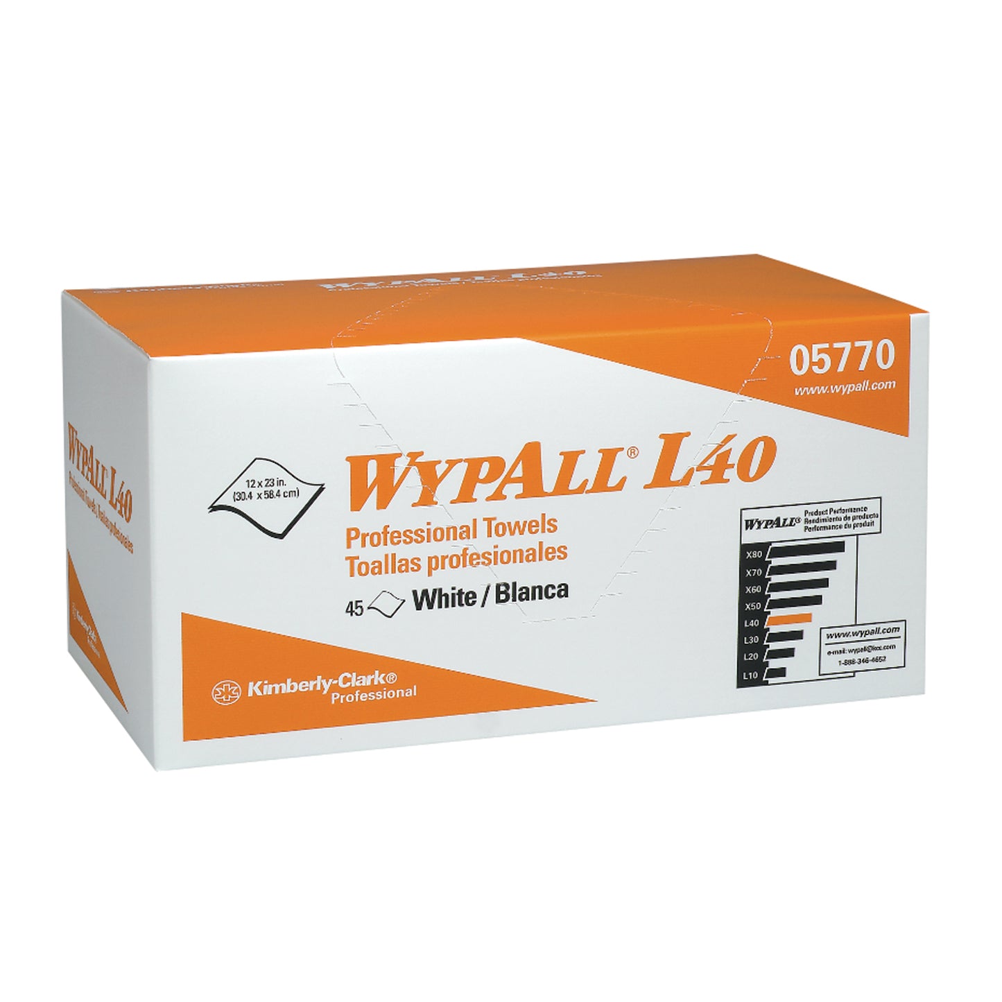 KIMBERLY-CLARK WYPALL WIPERS, 45 per box, 12 boxes per case