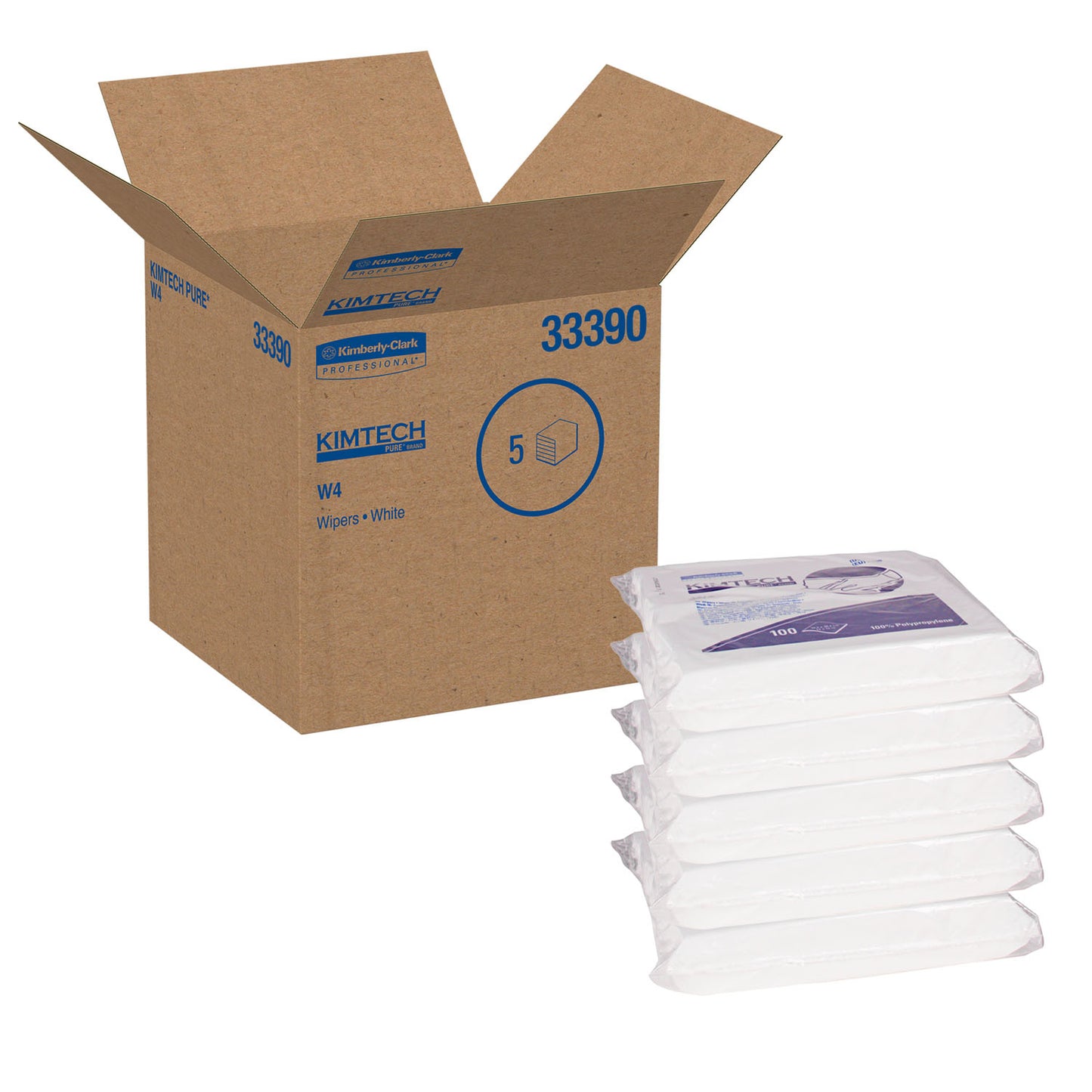 KIMBERLY-CLARK CRITICAL TASK WIPERS, 100 per pack, 5 packs per case