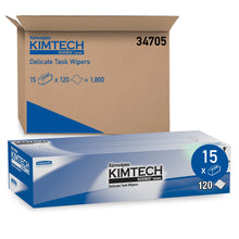 KIMBERLY-CLARK DELICATE TASK WIPES, 120 per pack, 15 packs per case