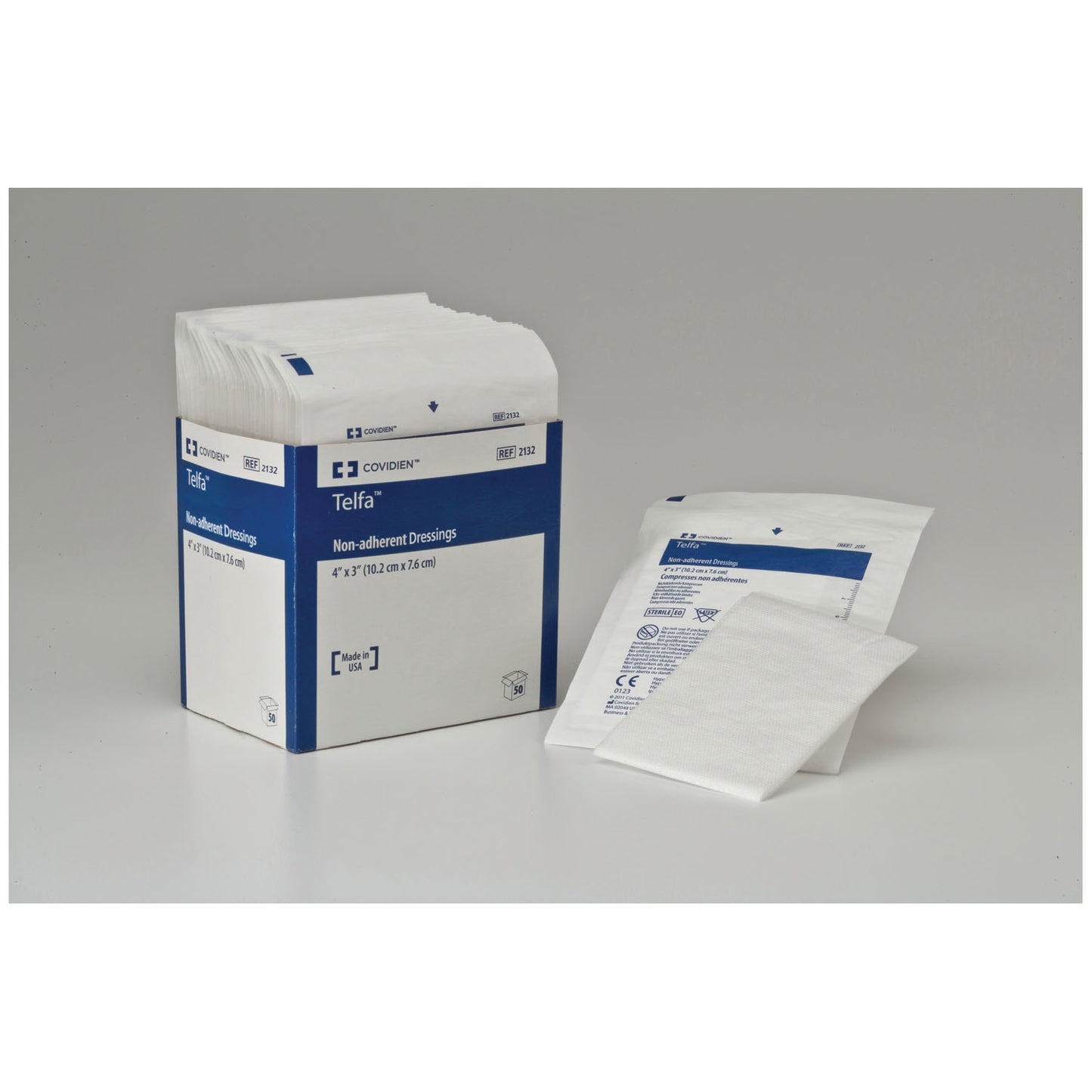 CARDINAL HEALTH TELFA OUCHLESS NON-ADHERENT DRESSINGS, 100 per box, 24 boxes per case