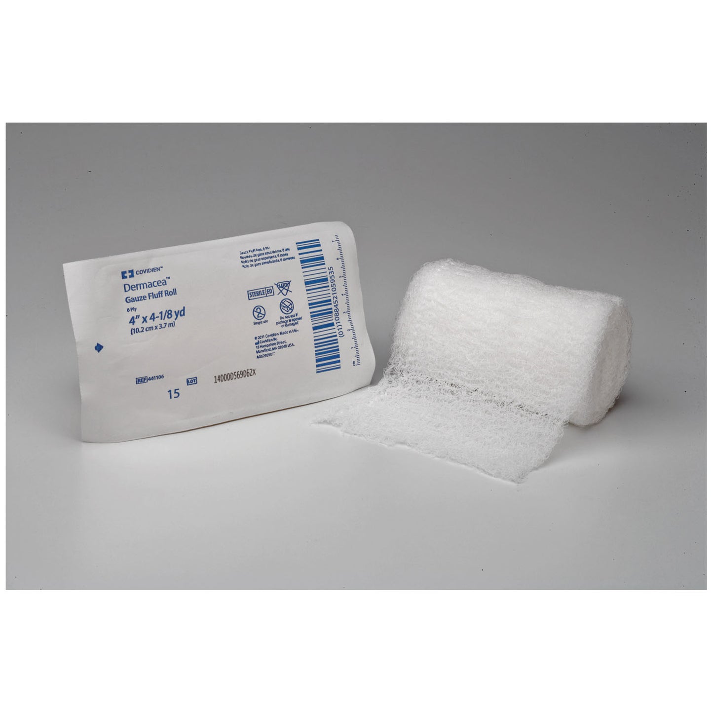 CARDINAL HEALTH DERMACEA GAUZE FLUFF ROLLS, 60 per case