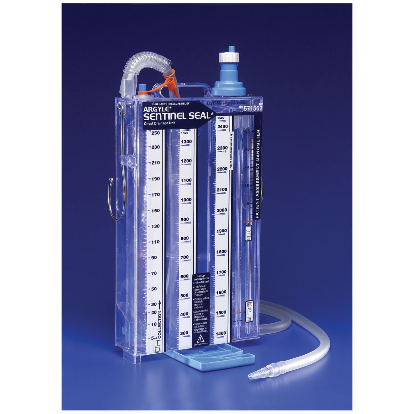 CARDINAL HEALTH ARGYLE SENTINEL SEAL CHEST DRAINAGE UNIT, 5 per case