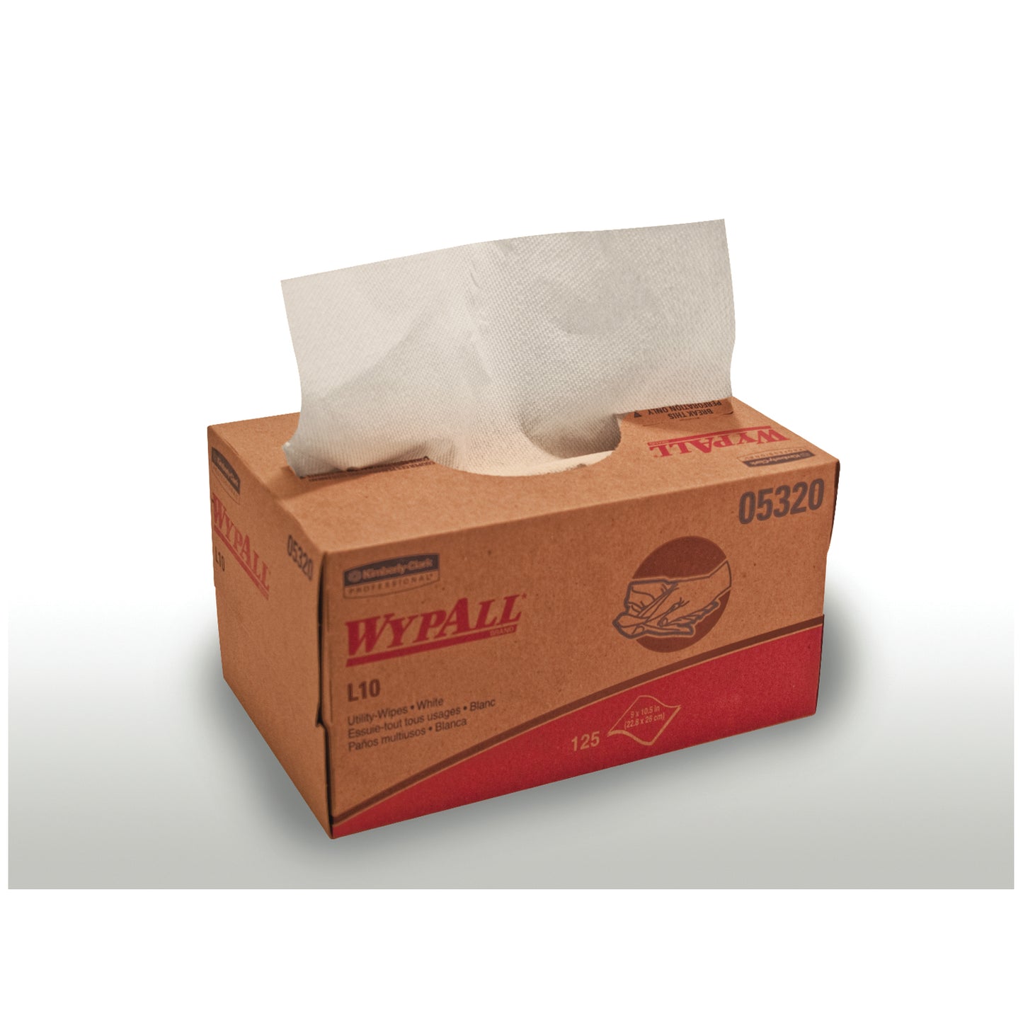 KIMBERLY-CLARK UTILITY WIPES, 125 per box, 18 boxes per case