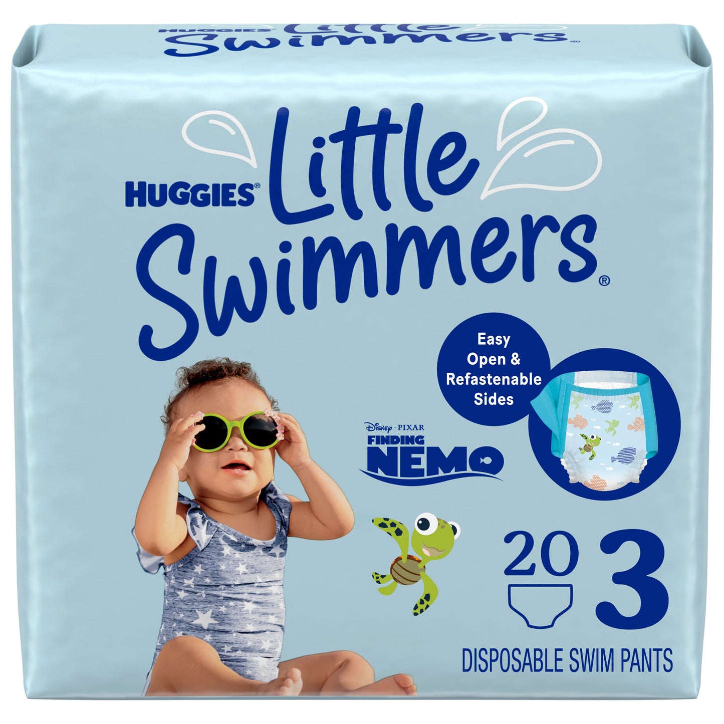 KIMBERLY-CLARK LITTLE SWIMMERS DIAPERS, 20 per pack, 4 packs per case