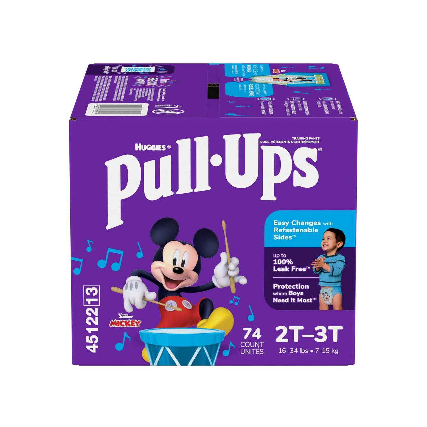 KIMBERLY-CLARK PULL-UPS LEARNING DESIGN TRAINING PANTS, 74 per pack, 1 pack per case