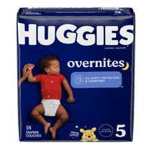 KIMBERLY-CLARK HUGGIES OVERNITES, 18 per pack, 4 packs per case