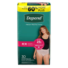 KIMBERLY-CLARK DEPEND PROTECTIVE UNDERWEAR, 30 per pack, 2 packs per case