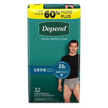KIMBERLY-CLARK DEPEND PROTECTIVE UNDERWEAR, 32 per pack, 2 packs per case