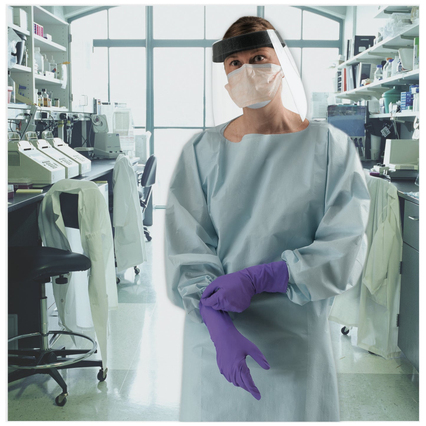 HALYARD PROCEDURE GOWN CHEMOTHERAPY DRUG TESTED, 100 per case