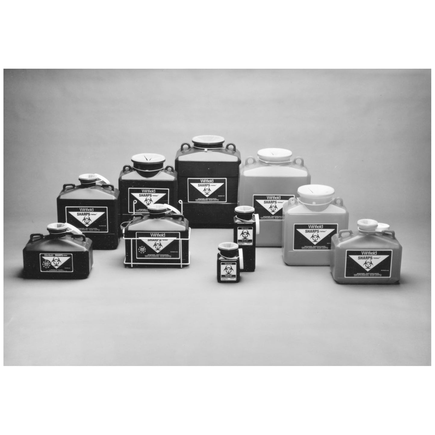 MEDEGEN NON-STACKABLE SHARPS CONTAINERS - POLYPROPYLENE, 40 per case