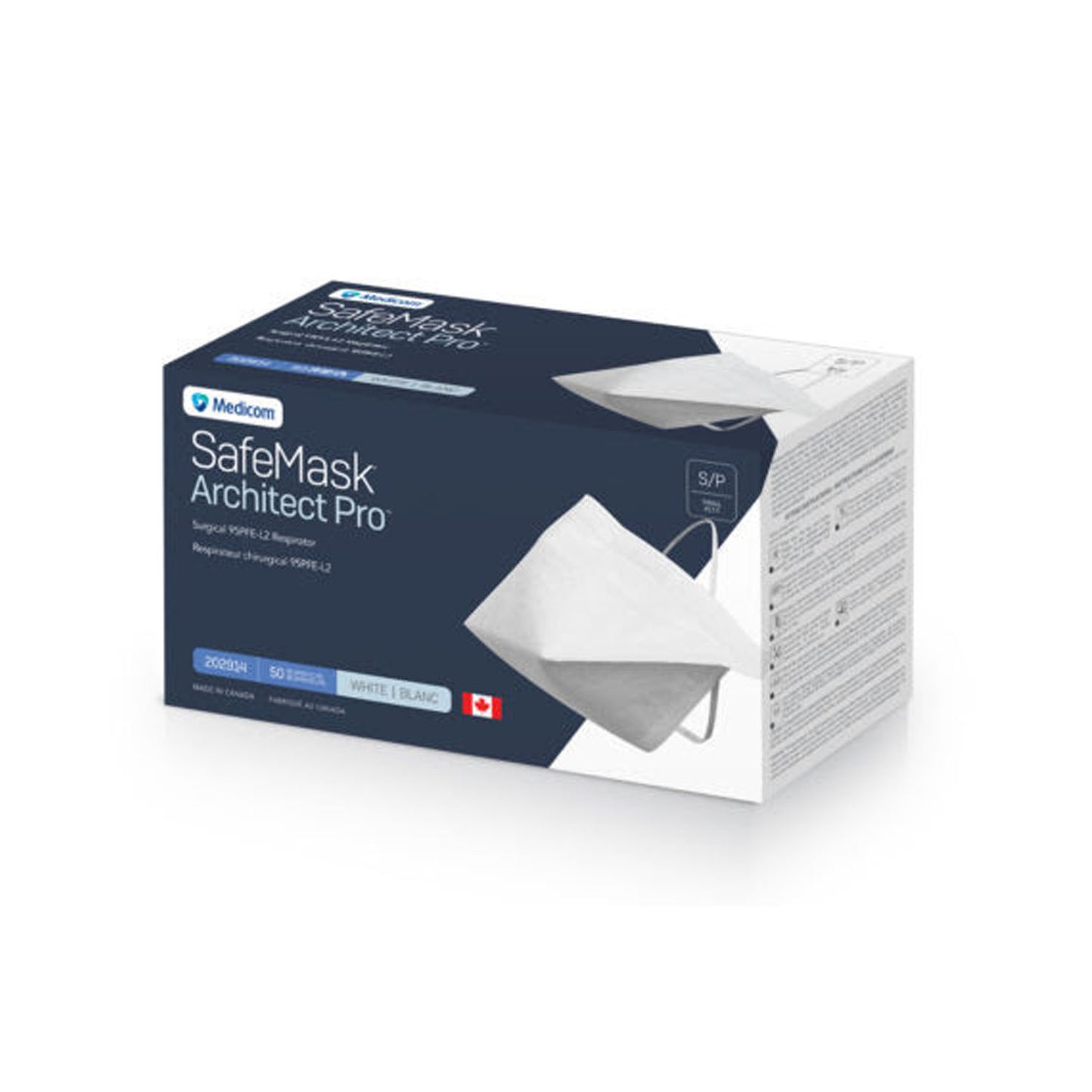 MEDICOM SAFEMASK ARCHITECT PRO N95 SURGICAL RESPIRATOR, 50 per box