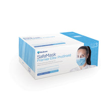MEDICOM SAFE+MASK PREMIER ELITE EARLOOP MASK, 25 per box, 4 boxes per case