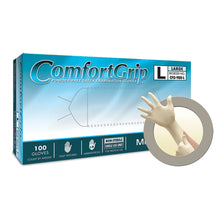 ANSELL MICROFLEX COMFORTGRIP POWDER-FREE LATEX EXAM GLOVES, 100 per box, 10 boxes per case
