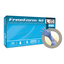 ANSELL MICROFLEX FREEFORM SE POWDER-FREE NITRILE EXAM GLOVES, 100 per box, 10 boxes per case