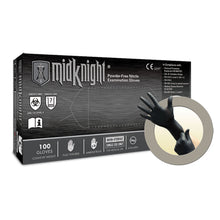 ANSELL MICROFLEX MIDKNIGHT POWDER-FREE NITRILE EXAM GLOVES, 100 per box, 10 boxes per case
