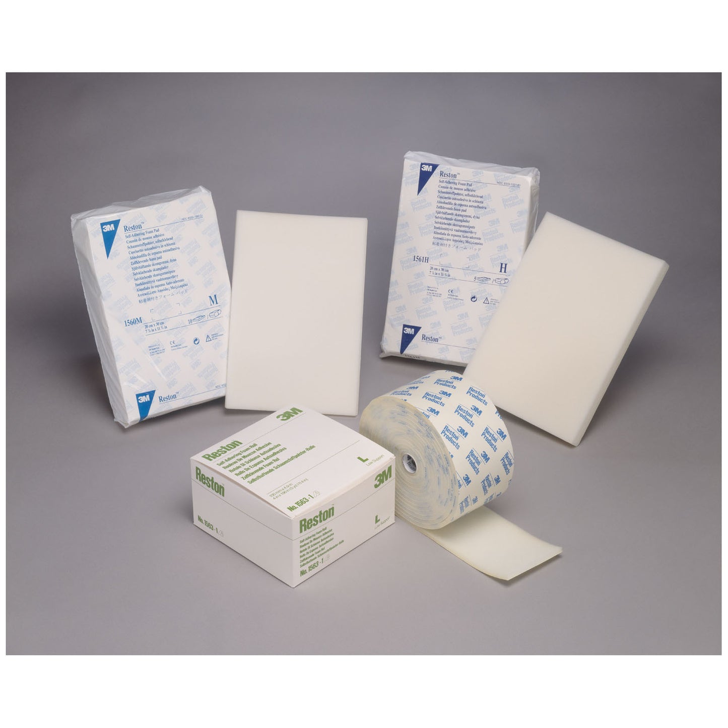 SOLVENTUM RESTON SELF-ADHERING FOAM PRODUCTS, 5 per pack, 5 packs per case