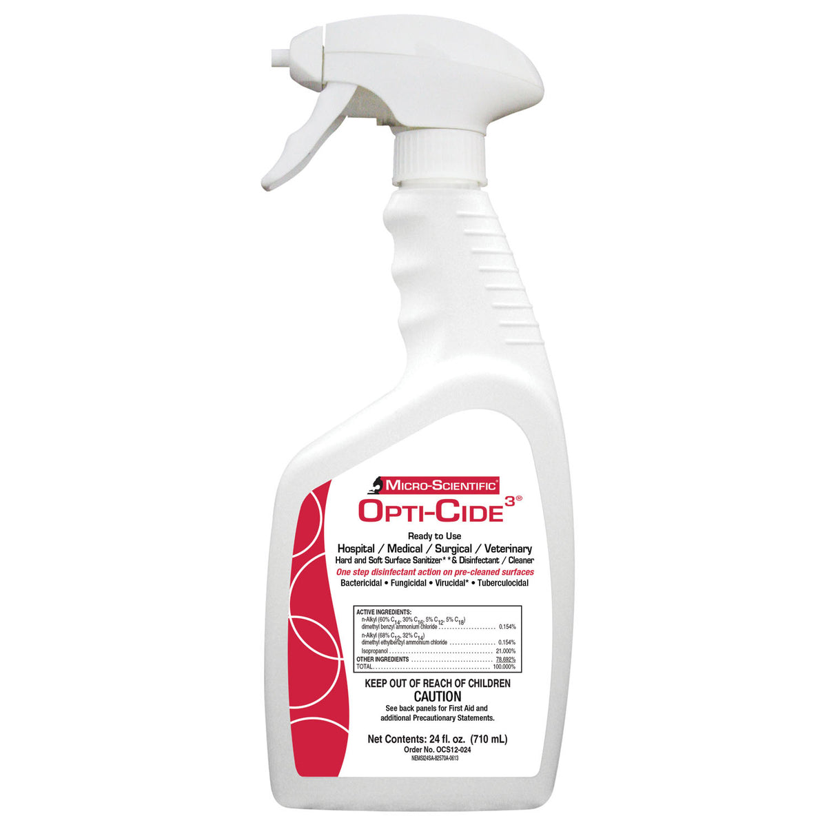 MICRO-SCIENTIFIC OPTI-CIDE3 DISINFECTANT, 12 per case