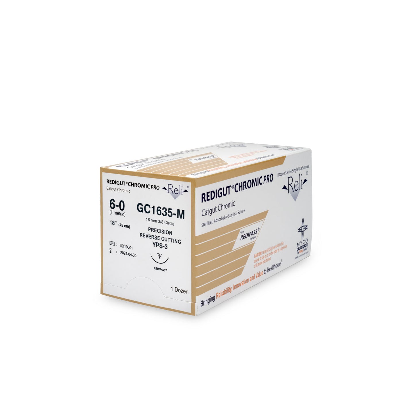 MYCO RELI PRO SUTURE, 12 per box
